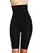 Heavenly Shapewear Women's Seamless High Waist Long Leg Slimmer, Black, Large