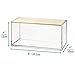mDesign Large Plastic Cosmetic Storage Box with Decorative Hinged Lid - Organizer for Vanity, Countertop, or Bathroom Cabinet - Holds Lipstick, Blush, or Jewelry, Lumiere Collection, Clear/Soft Brass