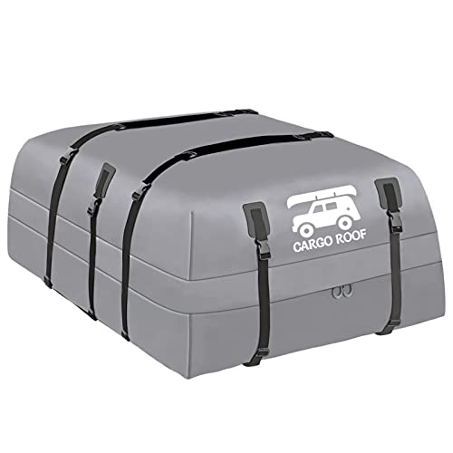 Car Roof Bag, Rooftop Cargo Carrier Bag, 15 Cubic Feet, Made of 100
