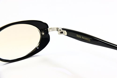 5Zero1 Men Women Nerd Mirrored Reflective UV400 Hand Polished Clear Lens Glasses - Image 4
