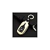 YAOBAOBAO 1 set zinklegering autohoes sleutelhoesje Shell+lederen sleutelhanger Holds, voor Maserati Quattroporte Ghibli…