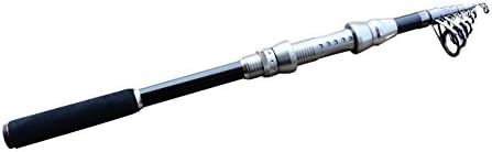 Carbon Fiber Telescopic Fishing Rod Portable Retractable Travel Spinning Sea Boat Saltwater Freshwater Inshore Backpack Graphite Surf Telescope Telescoping Fishing Pole Bass Salmon Trout