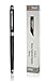amPen Hybrid Stylus - 3-in-1 (Dual Sided Stylus Tips and Ink Pen) Ultra-Sensitive Touchscreen Stylus (Black)