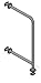 Wall to Floor Grab Bar for Drinking Fountains