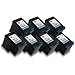 Printronic Remanufactured Ink Cartridge Replacement for HP 92 C9362WN Black 7 Pack