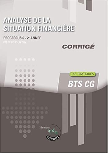 Amazon Fr Analyse De La Situation Financiere Corrige Processus 6 Du Bts Cg 2e Annee Cas Pratiques Chappuy Frederic Livres