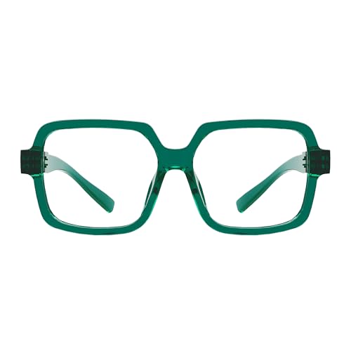 Eyekepper Blue Light Reading Glasses Men Women 1.0, Square Design Green at Amazon