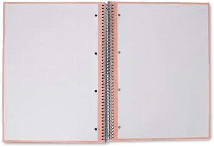 - Red A4 Notebook - 240 páginas em grelha microperfurada - capa extra dura - moldura em espiral - inclui autocolantes
