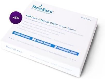 RemZzzs Full Face Small CPAP/BiPAP Mask Liners for Fisher&Paykel & Hans Rudolph (30-Day Supply)