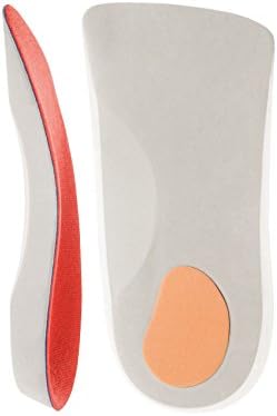 DJMed 3/4 Orthotic Shoe Insoles - Help Flat Feet, Plantar Fasciitis, Arch Support, Heel Pain (Womens 5-6.5)