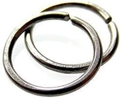 Niobium Hoop Earrings Tragus Cartilage Rings Handmade 7mm One Pair