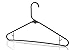 Made in USA Strong Clothes Hangers Bulk, 20-100 Pack Available, Heavy Duty Plastic Hanger for Closet and Clothing Hangars (60pk Black)