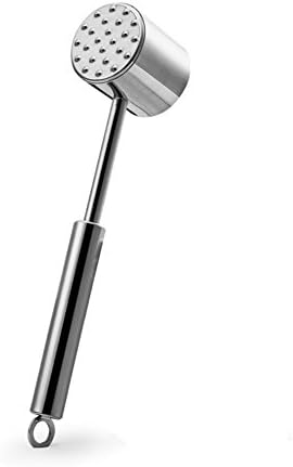 CLSstar Stainless Steel Dual-Sided Meat Tenderizer Mallet / Hammer / Pounder 304 Stainless Steel Dishwasher Safe