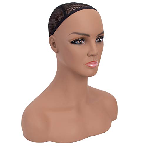 Mannequin PVC Manikin Head Realistic Mannequin Head Bust Wig Head Stand