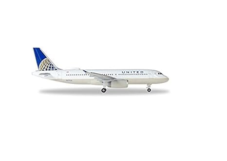 HERPA Wings 531252 United Airlines Airbus A320 N491UA 1/500 Scale Model