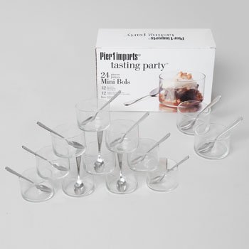 Tasting party mini desserts bowls 24-piece set plus rec…