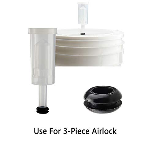 5 Airlock+Fermenter+Silicone+Grommets+fermenter