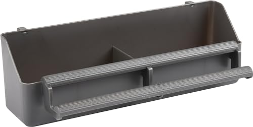 VOLIERE MANGEOIRE BOB Plastique Gris 20x8x7CM