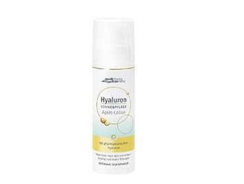 Hyaluron Sonnenpflege Après-Lotion Feuchtigkeitspflege erfrischt und kühlt die Haut nach dem Sonnenbad. Für Gesicht und Körpe