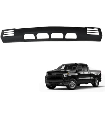 Front Bumper Lower Valance + Summit White Skid Plate For 2016-2019 Silverado 1500 Z71