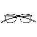 Neck Hanging Tri-Focal 3 Power Progressive Multifocal Reading Glasses - No Line (Black, 2.50)