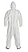 DuPont TY122S Disposable Elastic Wrist, Bootie & Hood White Tyvek Coverall Suit 1414, Size XLarge, Sold by the Each
