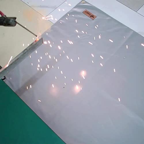 FLASLD Heavy Duty Welding Blanket Fireproof 4x4 ft,Heat Shield Mat