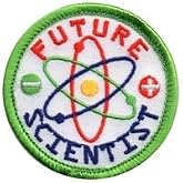 Lunch Money Future Scientist STEM Research Science Embroidered Iron on Patch Perfect for Jackets, Hats, Backpacks and More