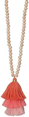 Occasionally Made O-JT-Not-CL Ombre Tassel Necklace, Coral