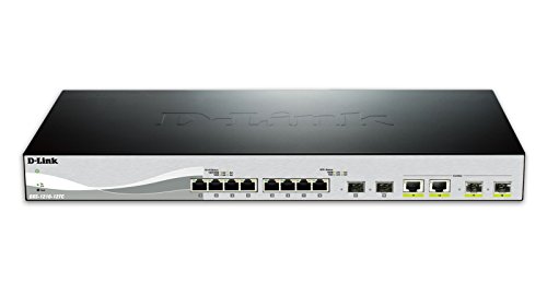 D-Link Systems 12-Port 10GBASE-T Web Smart Switch & 2 SFP+ Ports & 2 10GBASE-T/SFP+ Combo Ports (DXS-1210-12TC)