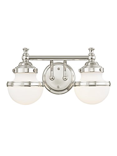 Livex Lighting 5712-05 Oldwick 2 Polished Chrome Bath Light Livex Lighting 5712-05 Oldwick 2 Polished Chrome Bath Light