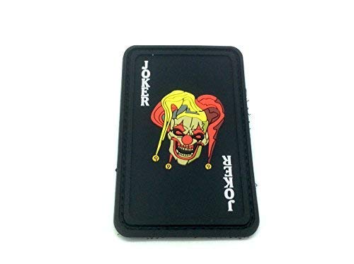 Joker Playing Card PVC Airsoft Paintball Patch