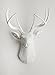White Faux Taxidermy The Templeton White Faux Deer Wall Sculpture