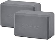 Gaiam Essentials Yoga Block (Set of 2) – Supportive, Soft Non-Slip Foam Surface for Yoga, Pilates, Meditation