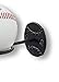 Wallniture Sporta Baseball Bat and Ball Holder Wall Mounted Organization and Storage Rack Set of 3 Metal Black