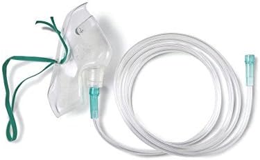 Green Face Mask High Oxygen Concentration packof 1 pic.