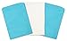 3 Toddler Pillowcases - 2 Turquoise and 1 White - Envelope Style - for Pillows Sized 13x18-100% Cotton with Soft Sateen Weave - Machine Washable - ZadisonJaxx Bellacolour Collection - 3 Pack