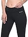 BALEAF Women's Yoga Capri Pants Workout Running Cropped Legging with Inner Pocket Non See Through Black Size M