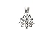 Lotus Blossom Bead Cage - Old School Geekery Brand Jewelry Making Supplies - Hollow Silver Plated Bead Cage Pendant