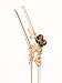 Hummingbird Glass Straws Caramel Frog on Clear Bent 9 in x 9.5 mm with Cleaning Brush