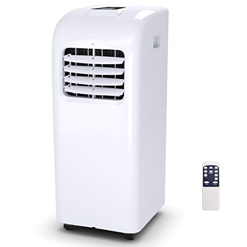 Costway 10000 Btu Portable Air Conditioner With Remote Control Dehumidifier Function Window Wall Mount 10000 Btu