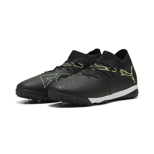 Future 8 Match TT - Zapatillas de fútbol Unisex para Adulto, Puma Negro Fizzy Verde Claro Suelo, 42 EU