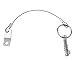 Kohree Bimini Top Quick Release Pin 1/4 inch Diameter w/Lanyard Prevents Loss, Full 316 Stainless Steel, Bimini Top Pin, Boat Marine Hardware with 4 Installation Screws (4 Pack)