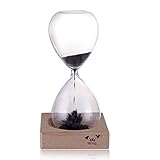 9PIG Hand-blown Glass Sand Timer Magnetic Hourglass A Perfect Decoration & Gift Choice