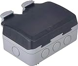 WCED Electrical Double Weatherproof Outdoor Switched Power Socket IP66 13A Grey view 2