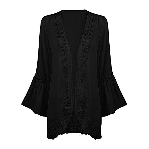 Gillberry Women's Summer Casual Loose Lace Long Cardigan Plus Size Shawl Outerwear Kimono Tops Camisoles and Pareos