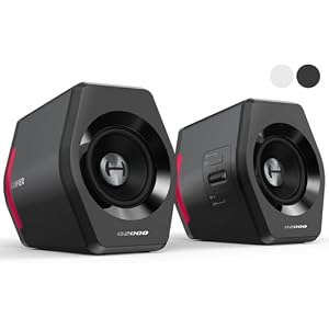 Edifier 【エディファイア】 32W G2000 RGB 2.0ch PC ゲーミングスピーカー 小型 ブラック