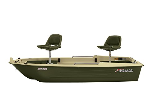 Sun Dolphin Pro 120 Fishing Boat (Beige/Green, 11'3")