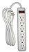 Prime Wire & Cable PB801115 6-Outlet Power Strip with 14-3 SJT 8-Feet Cord,White