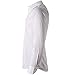 Men's Bamboo Fiber Dress Shirts Slim Fit Solid Long Sleeve Casual Button Down Shirts, Elastic Formal Shirts for Men,White Shirts, 15.5
